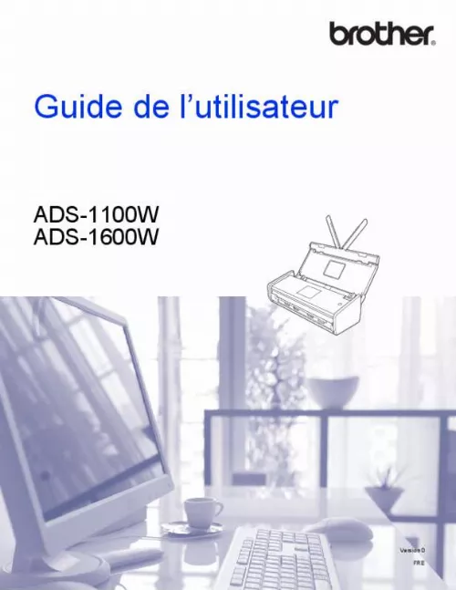 Mode d'emploi BROTHER ADS-1100W