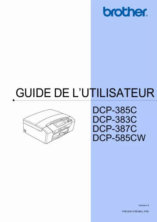 Mode d'emploi BROTHER DCP-383C