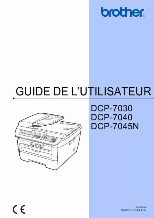 Mode d'emploi BROTHER DCP-7030