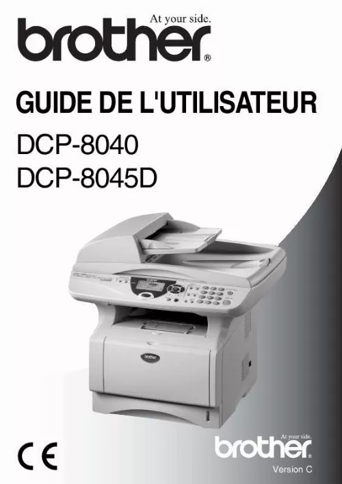 Mode d'emploi BROTHER DCP-8040