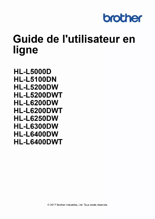 Mode d'emploi BROTHER HL-L6250DW