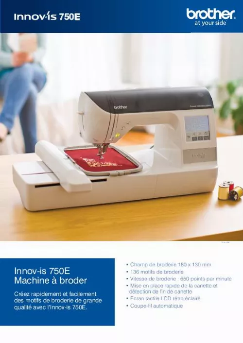 Mode d'emploi BROTHER INNOV-IS 750E