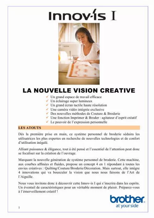 Mode d'emploi BROTHER INNOV-IS I