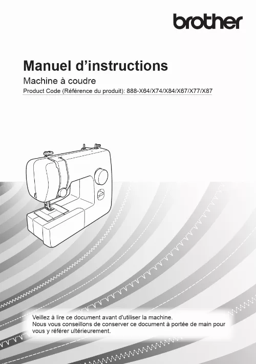 Mode d'emploi BROTHER JX17FE