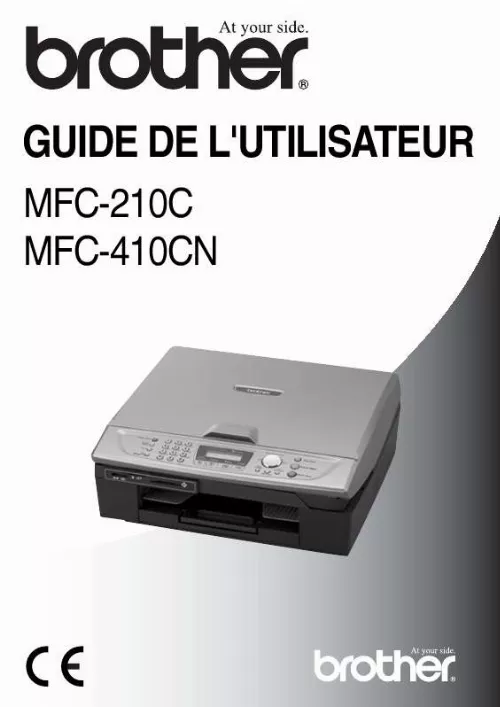 Mode d'emploi BROTHER MFC-210C