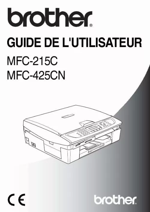 Mode d'emploi BROTHER MFC-215C