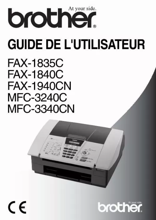 Mode d'emploi BROTHER MFC-3340CN