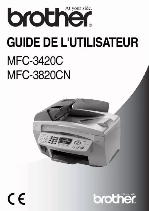 Mode d'emploi BROTHER MFC-3420C