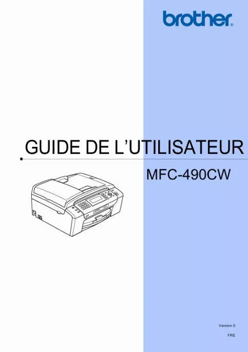 Mode d'emploi BROTHER MFC-490CW