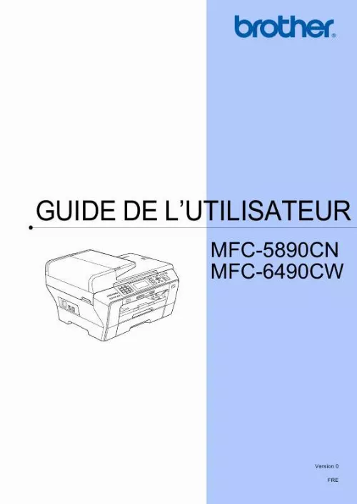 Mode d'emploi BROTHER MFC-6490CW