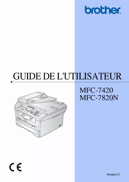 Mode d'emploi BROTHER MFC-7420