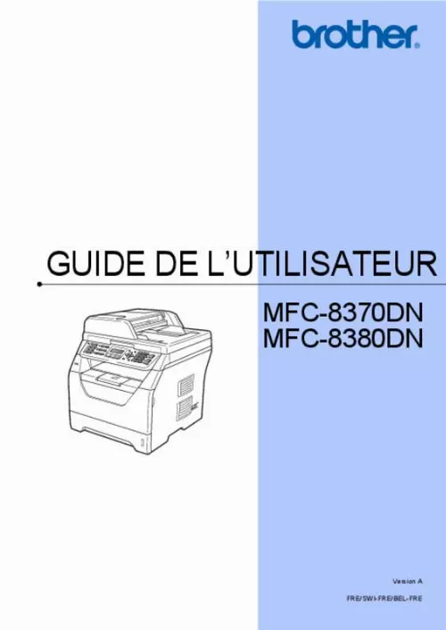 Mode d'emploi BROTHER MFC-8380DN