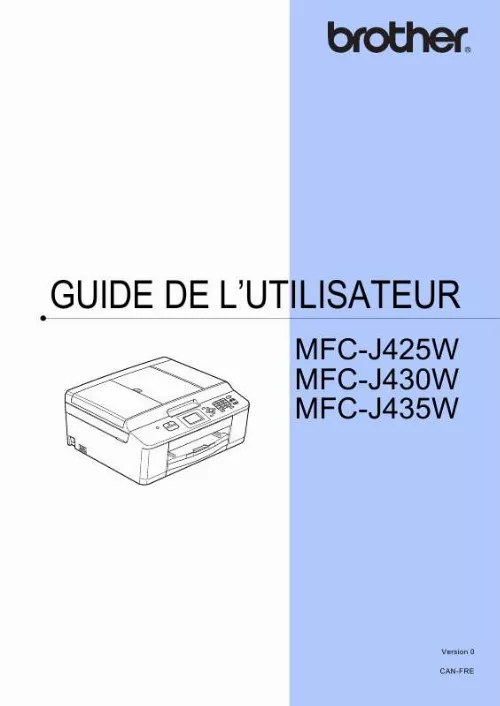 Mode d'emploi BROTHER MFC-J430W