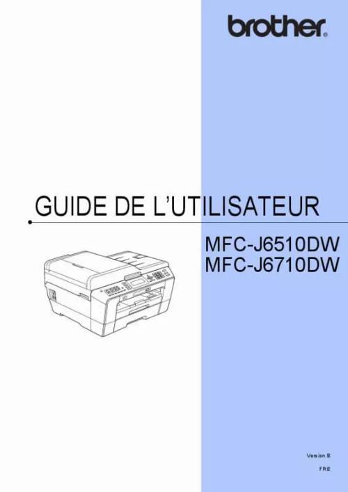 Mode d'emploi BROTHER MFC J6510DW