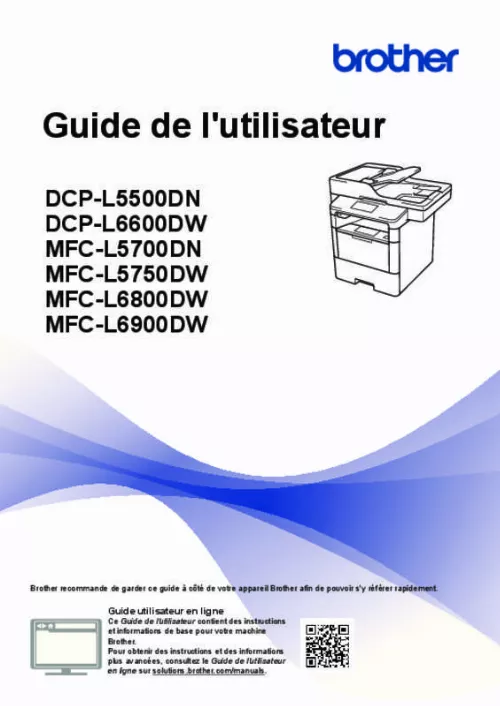 Mode d'emploi BROTHER MFC-L6800DW