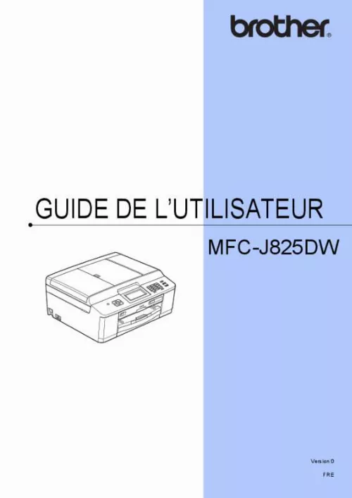 Mode d'emploi BROTHER MFC-J825DW