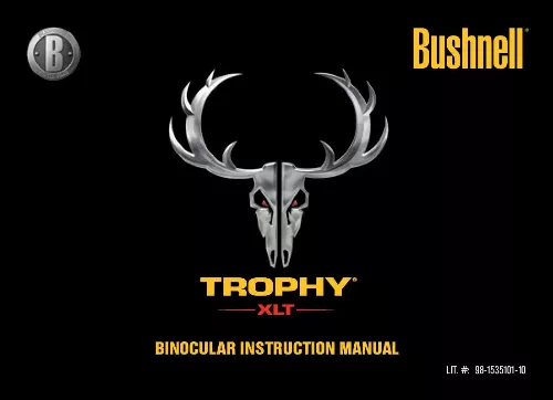 Mode d'emploi BUSHNELL TROPHY XLT