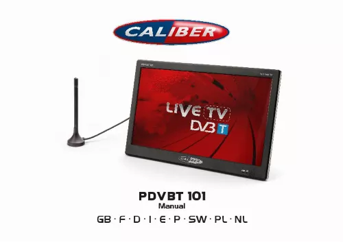 Mode d'emploi CALIBER PDVBT 101