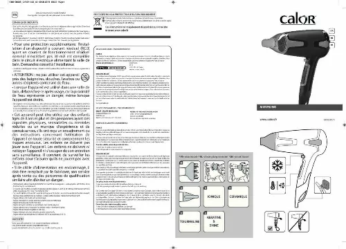 Mode d'emploi CALOR CV3820CO