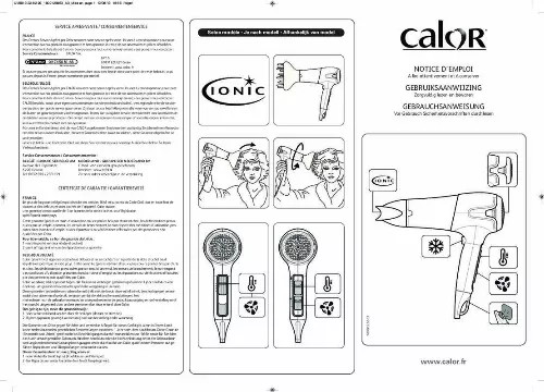 Mode d'emploi CALOR CV5012C0 POWERLINE