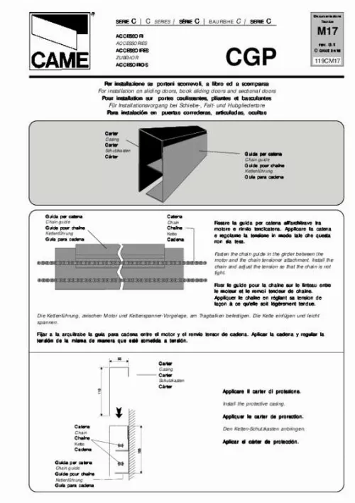 Mode d'emploi CAME CGP