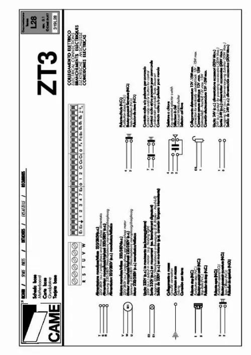 Mode d'emploi CAME ZT3