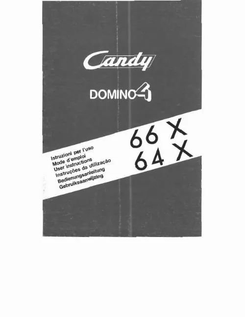 Mode d'emploi CANDY 66X