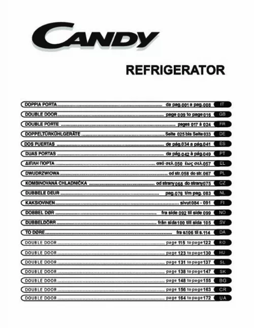 Mode d'emploi CANDY CCDS4256XH