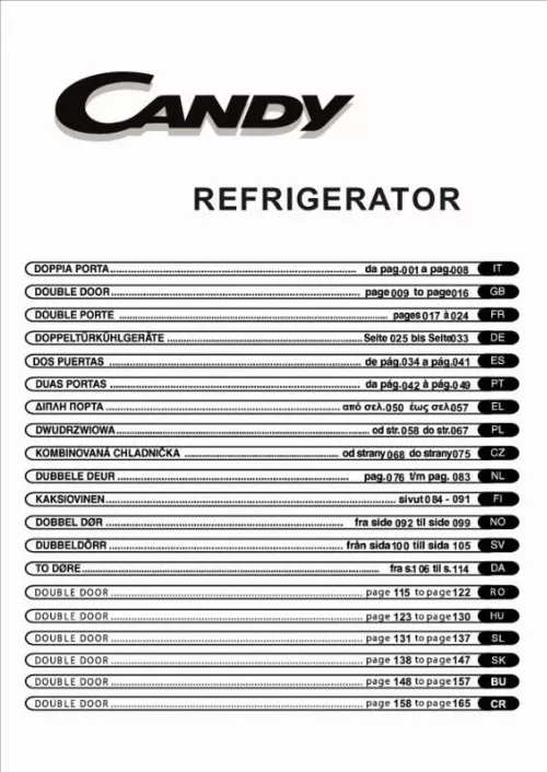 Mode d'emploi CANDY CCDS6172FXH