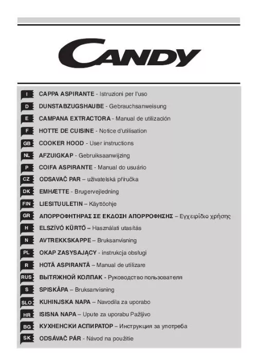 Mode d'emploi CANDY CCE 16