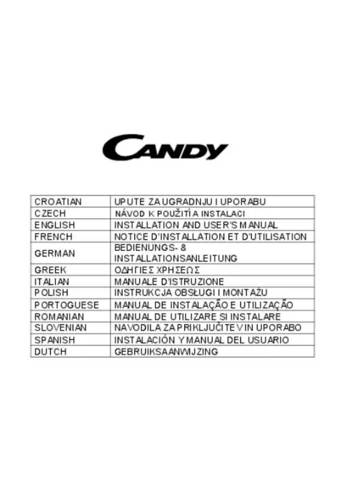 Mode d'emploi CANDY CCE117