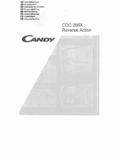 Mode d'emploi CANDY CDC 266 X