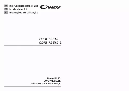 Mode d'emploi CANDY CDF8 72E10 L