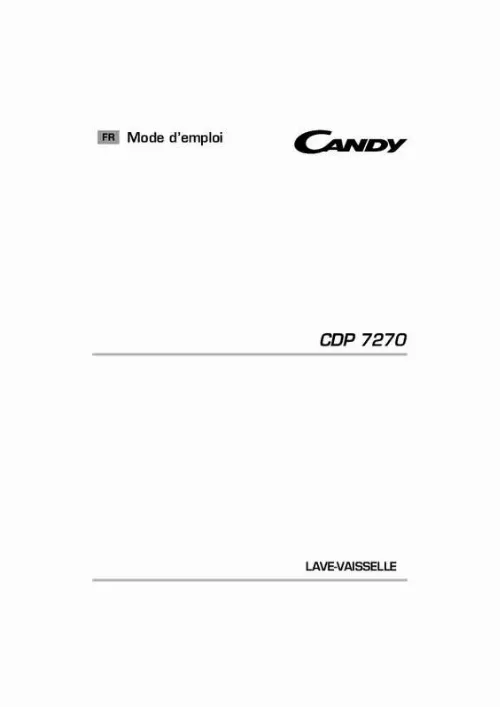Mode d'emploi CANDY CDP 7270-47