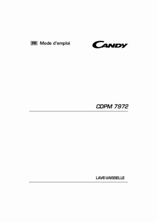 Mode d'emploi CANDY CDPM 7972