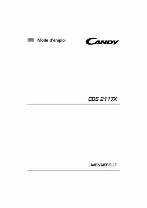 Mode d'emploi CANDY CDS 2117X-47