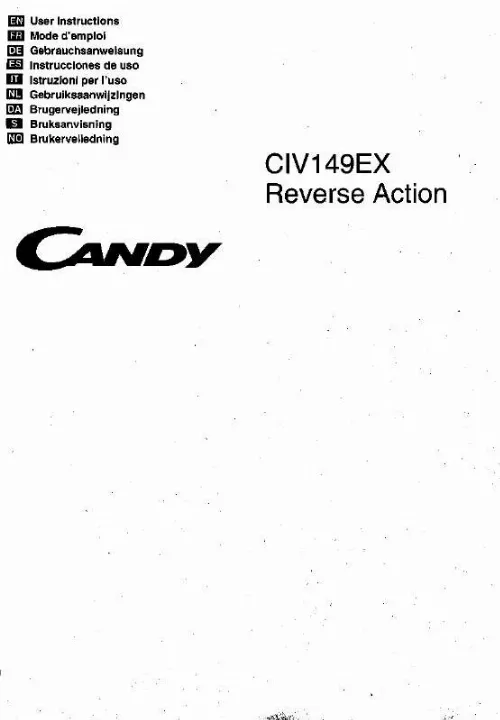Mode d'emploi CANDY CIV149EX