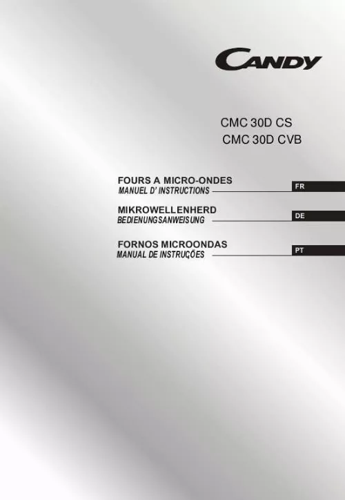 Mode d'emploi CANDY CMC 30D CVS