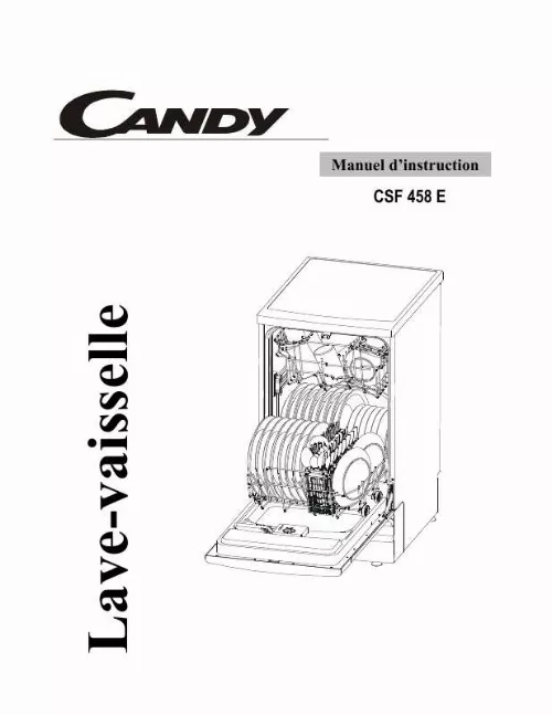 Mode d'emploi CANDY CSF 458 E