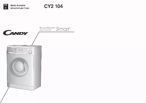 Mode d'emploi CANDY CY2 104