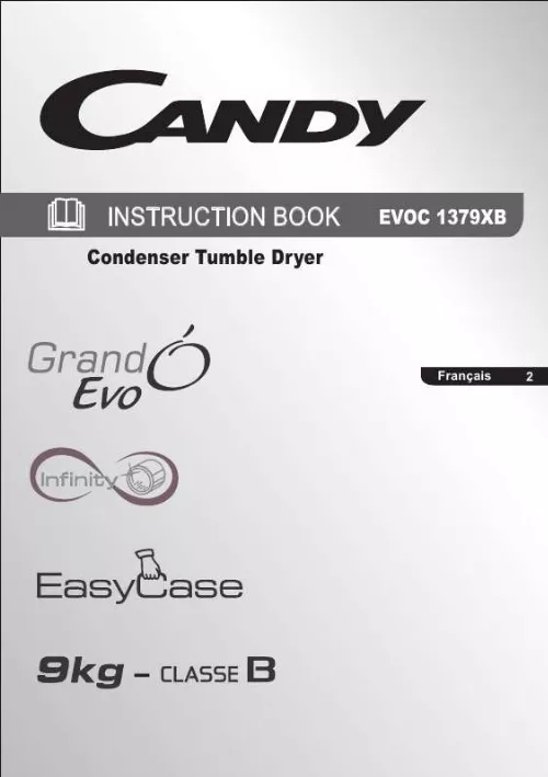 Mode d'emploi CANDY EVOC 1379 XB