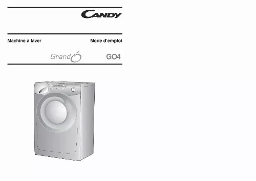 Mode d'emploi CANDY GO4 127/L