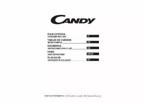 Mode d'emploi CANDY PG 644/1 SQBXGH