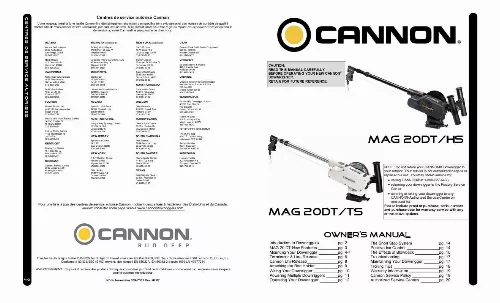 Mode d'emploi CANNON MAG 20TS
