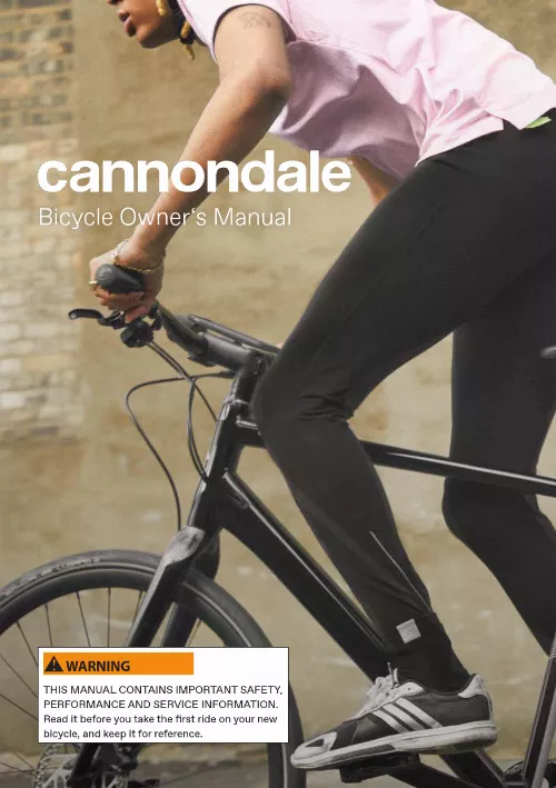 Mode d'emploi CANNONDALE TRAIL NEO