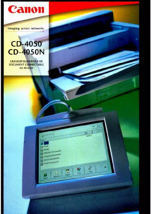 Mode d'emploi CANON CD-4050