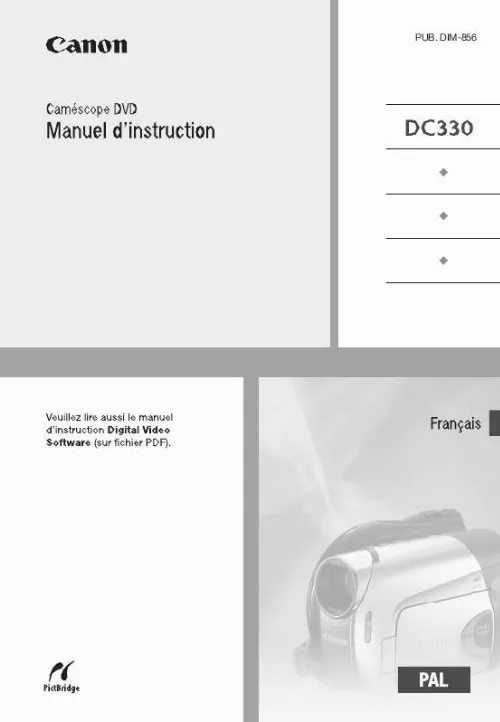 Mode d'emploi CANON DC330