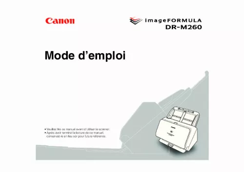 Mode d'emploi CANON IMAGEFORMULA DR-M260