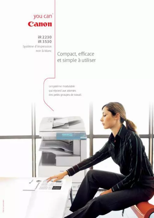 Mode d'emploi CANON IR 3530