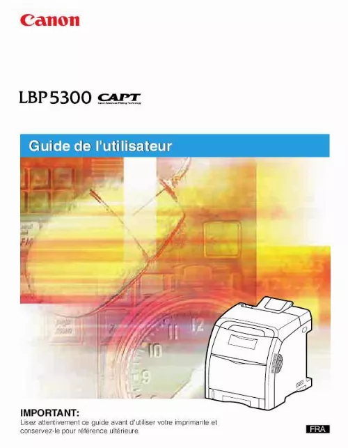 Mode d'emploi CANON LBP-5300